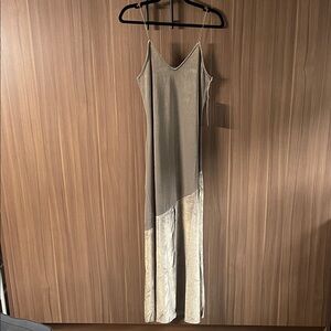 Leith Asymmetrical Silver Dress